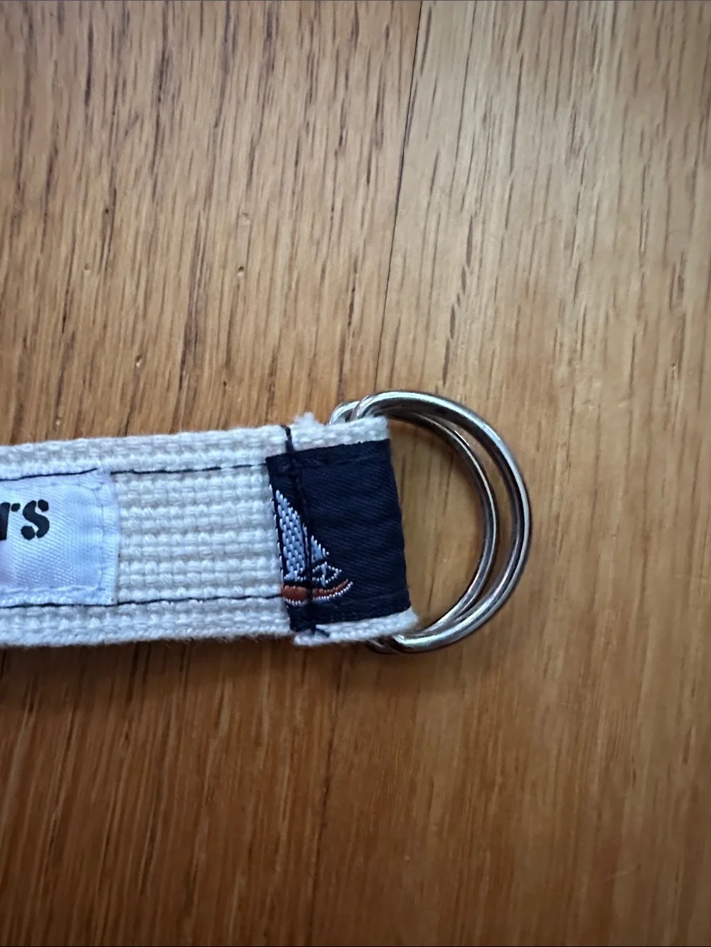 Navy Sailboat youth belt with Cream Trim